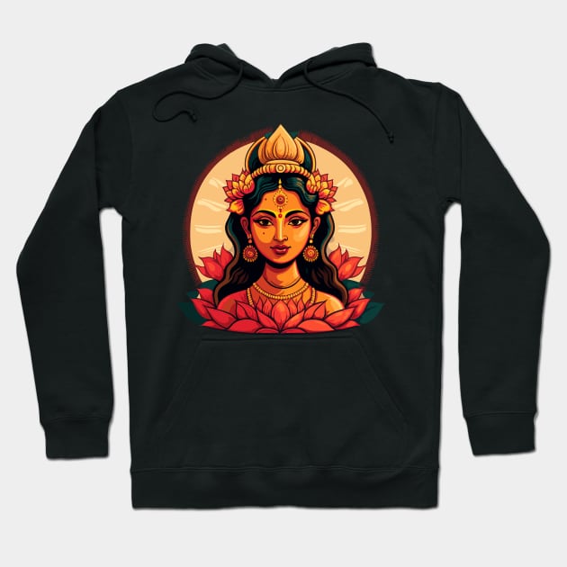 Divine lady goddess artistic graphic stylized sacred feminine Hoodie by CameltStudio